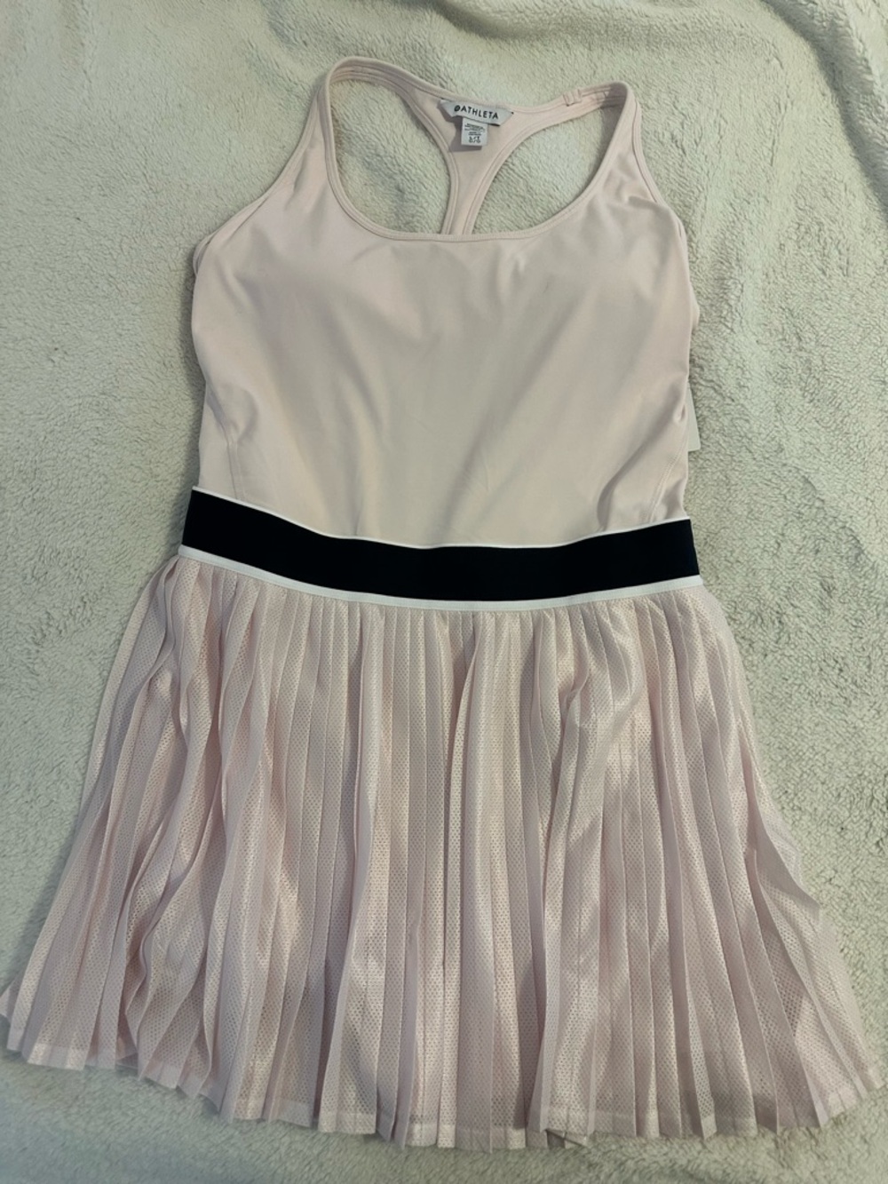 Athleta Light Blush Racerback Tennis Dress Large TALL NWT RARE